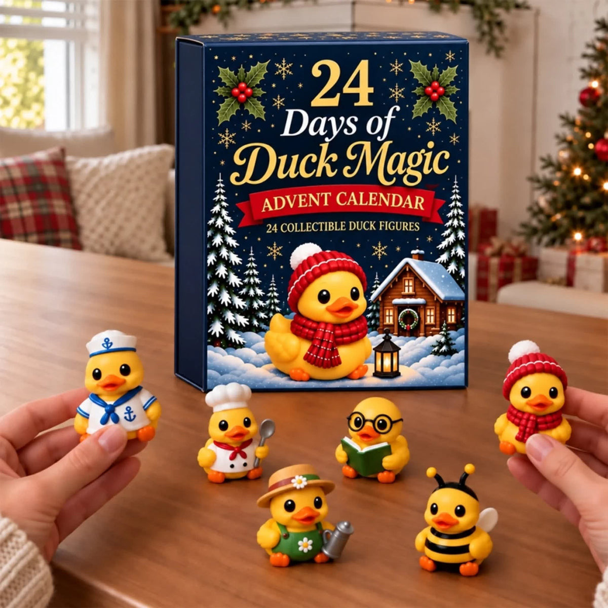 Duck Advent Calendar 2026 with 24 Costumed Duck Figures Christmas Countdown_4