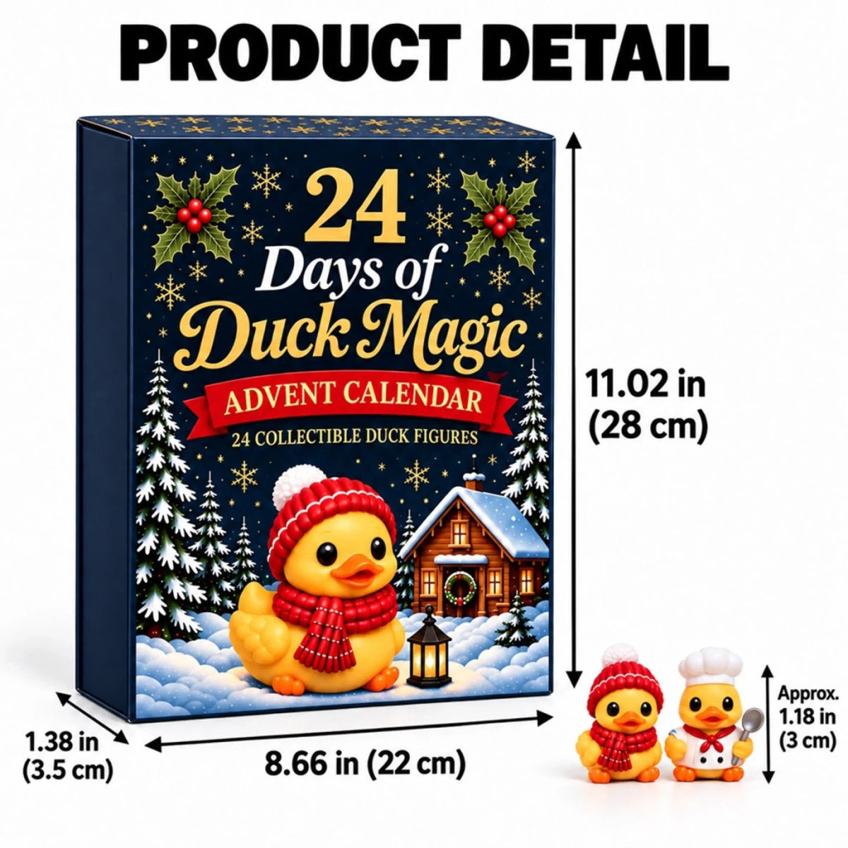 Duck Advent Calendar 2026 with 24 Costumed Duck Figures Christmas Countdown_6