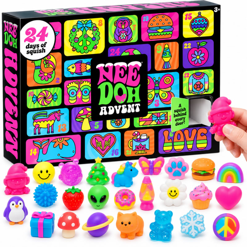 Squishy Toy Advent Calendar 2026 with 24 Squeeze Toy Surprises Christmas Countdown for Kids_1