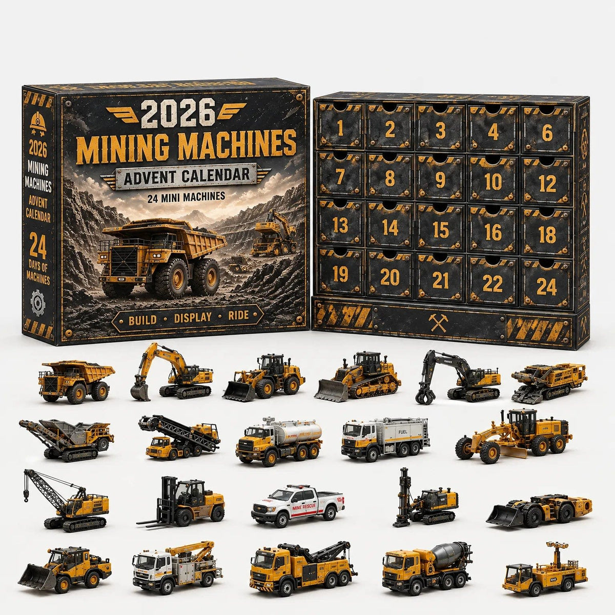 Car Advent Calendar 2026 with 24 Diecast Model Vehicles Christmas Countdown Gift for Car Lovers_8