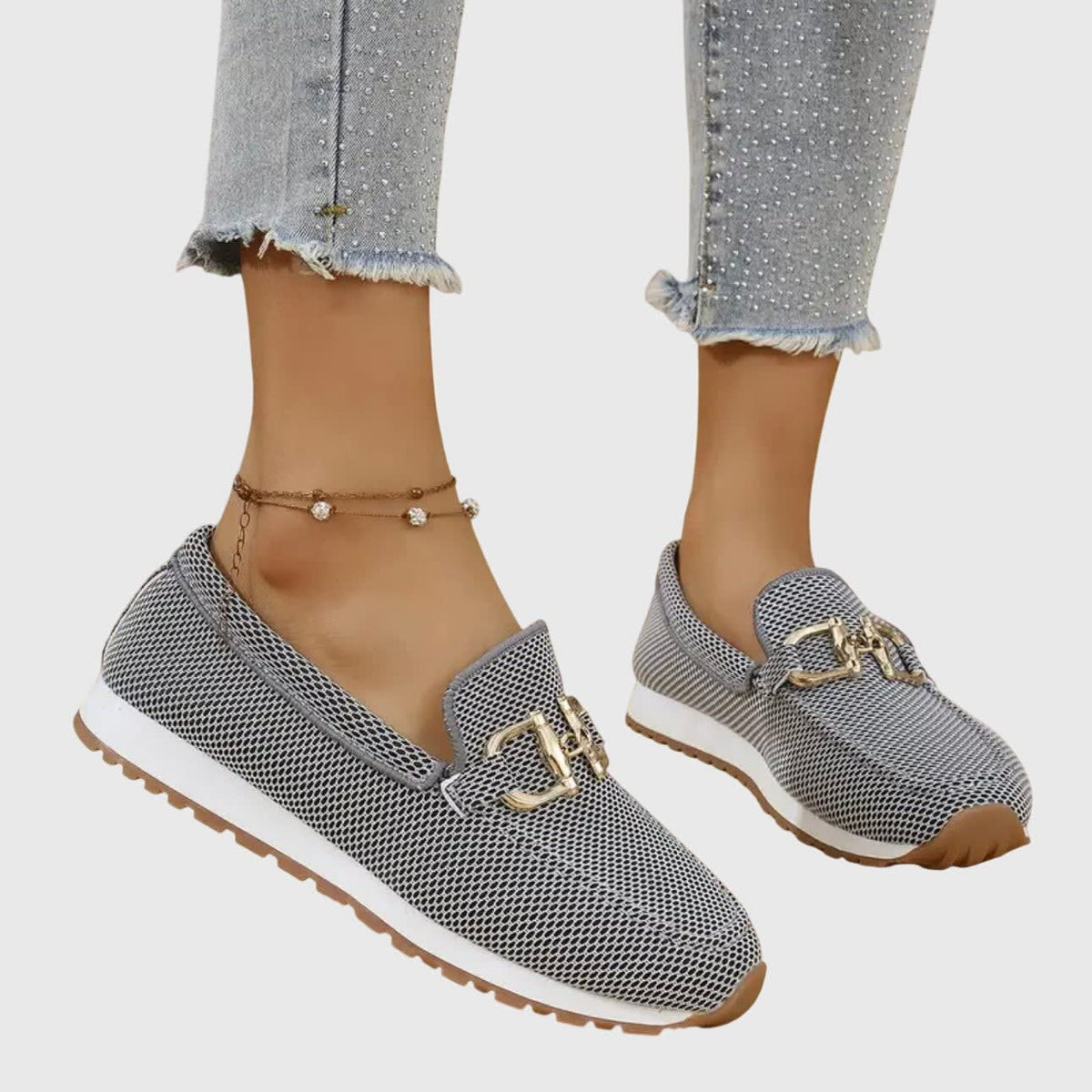 Women's Cushioned Arch Support Loafers | Irene_3