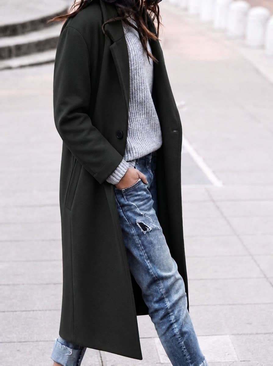 Women's Oversized Wool Blend Coat | Eithne_4