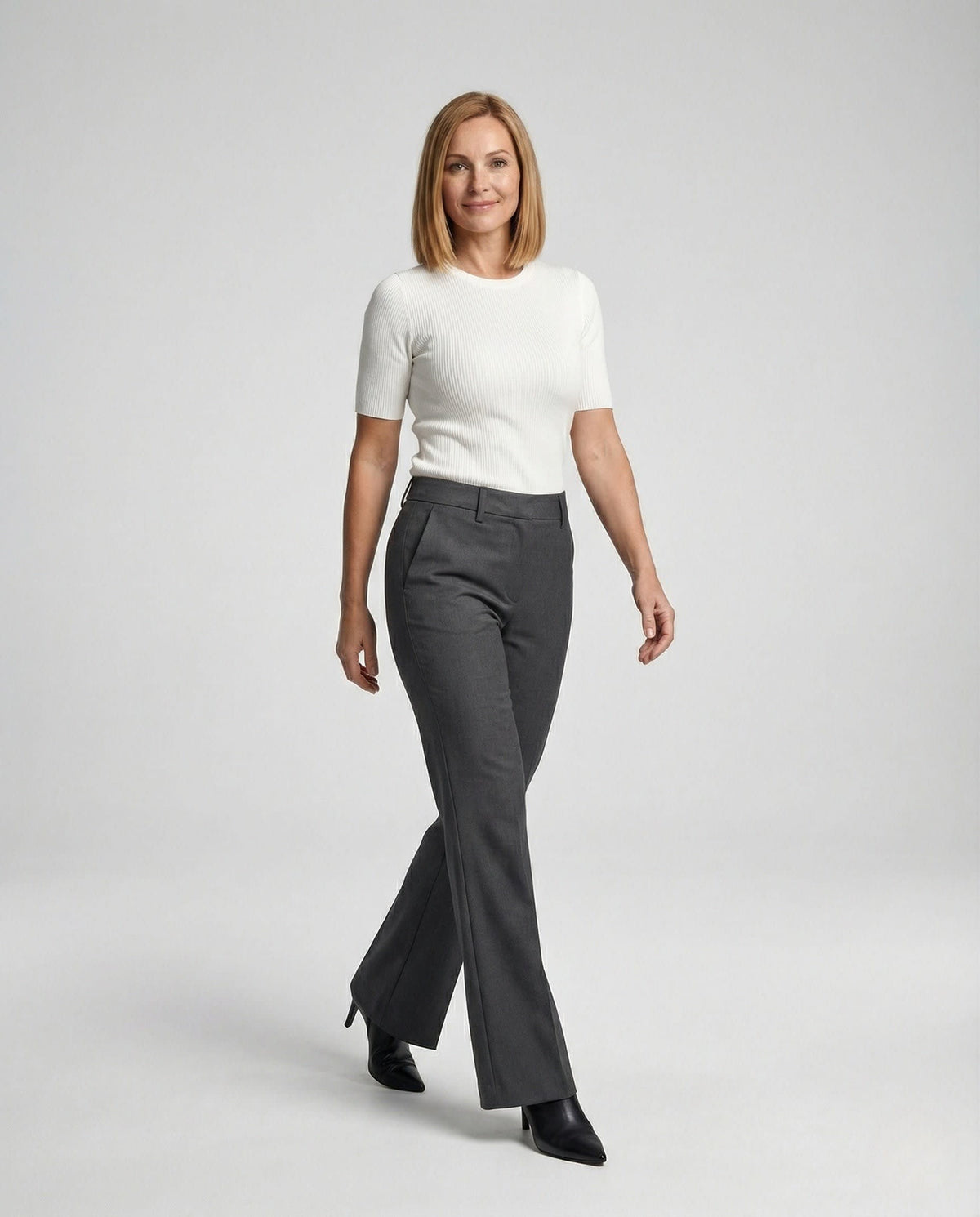 Women's Tailored Flared Trousers | Rebecca_2