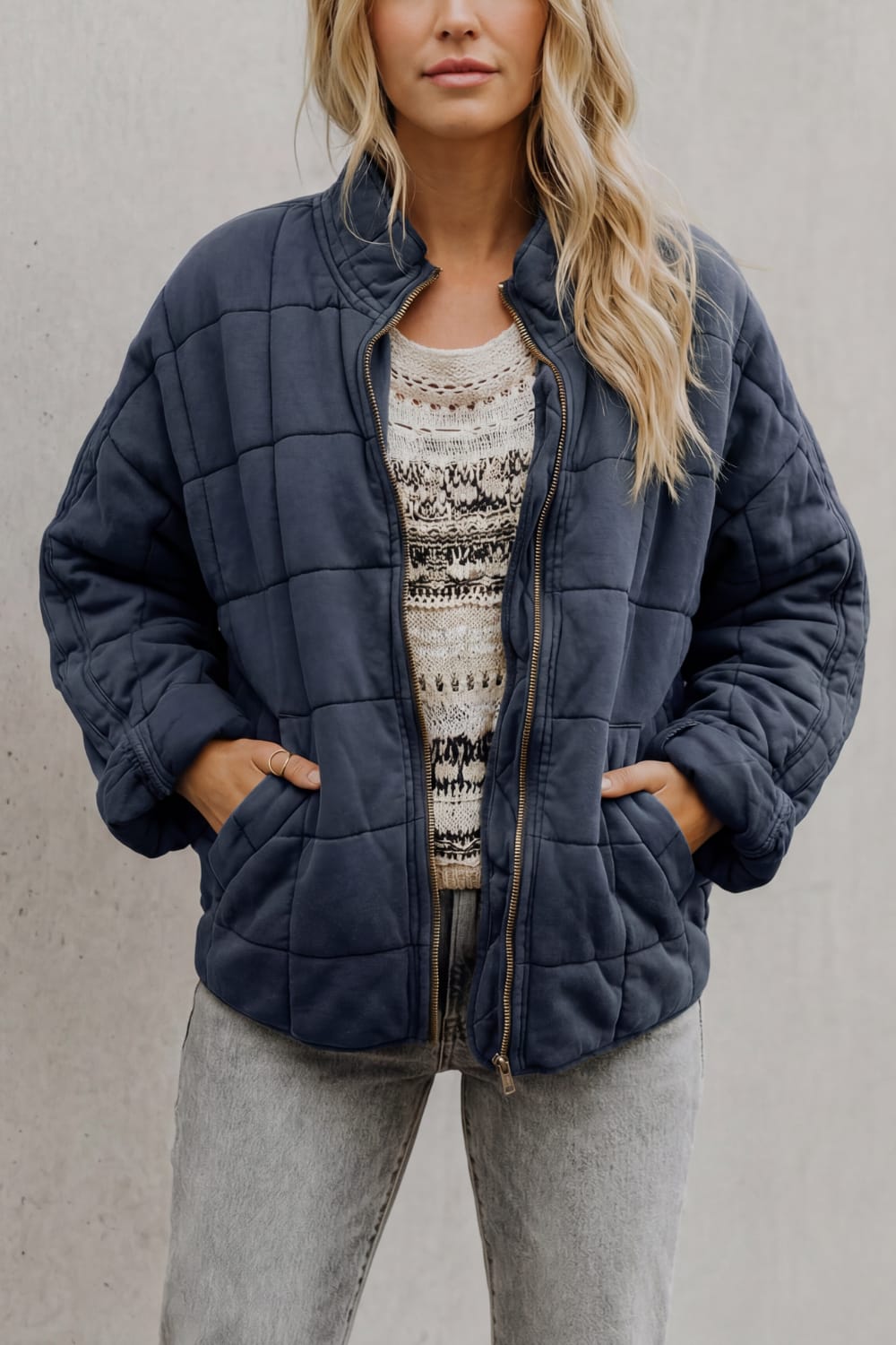 Women's Oversized Quilted Jacket | Beth_17