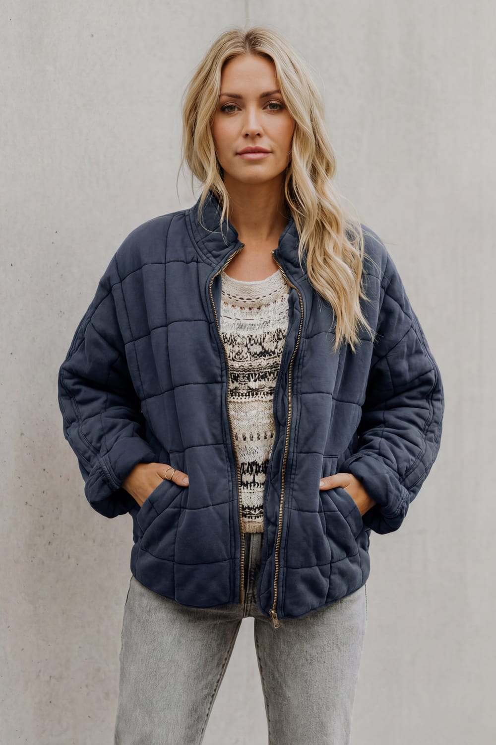 Women's Oversized Quilted Jacket | Beth_18