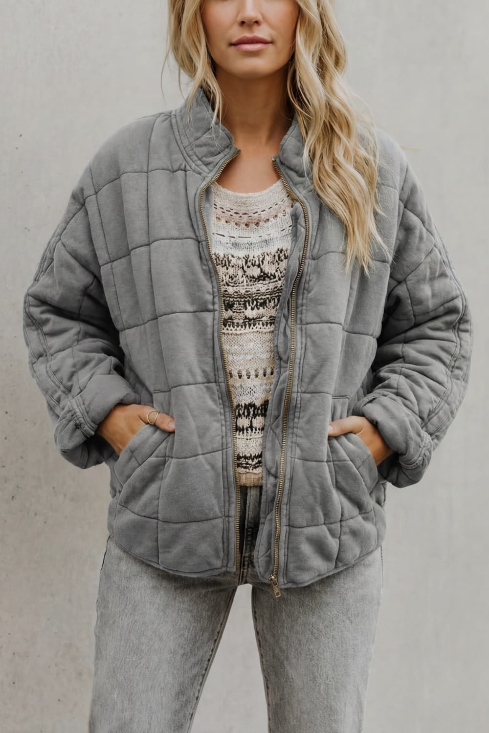 Women's Oversized Quilted Jacket | Beth_5