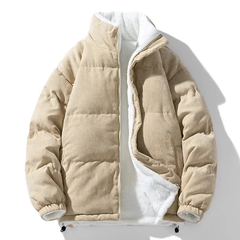 Men's Sherpa Lined Corduroy Puffer Jacket | Lionel_2