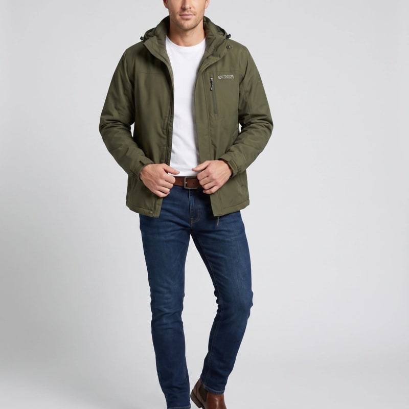 Men's Hooded Lightweight Outdoor Jacket | Elio_1