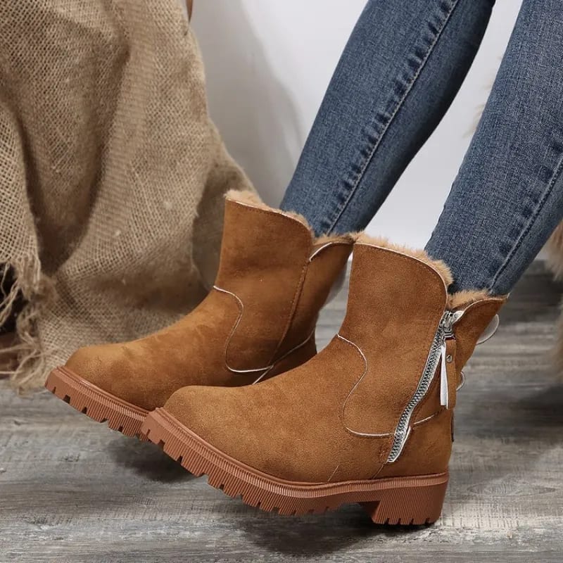 Women's Faux Fur Platform Winter Boots | Faye_6