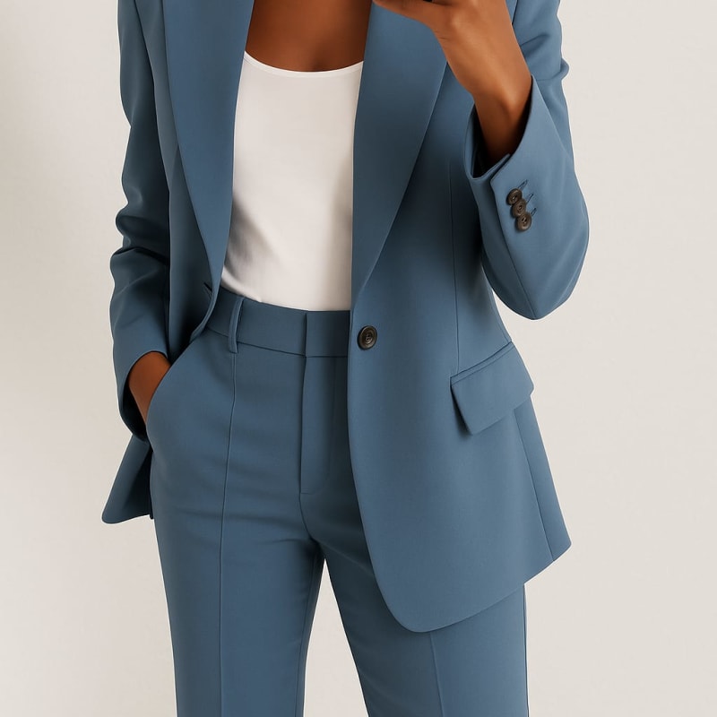 Women's Tailored Peak Lapel Trouser Suit | Heidi_1