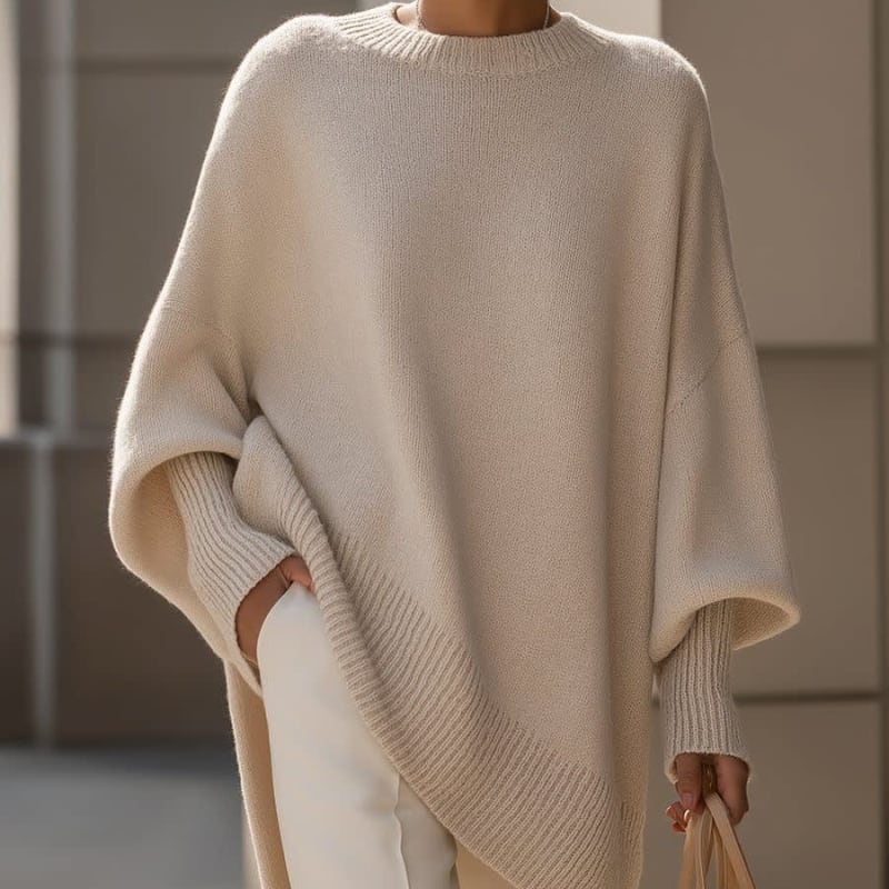 Women's Merino Wool Oversized Jumper | Maureen_1