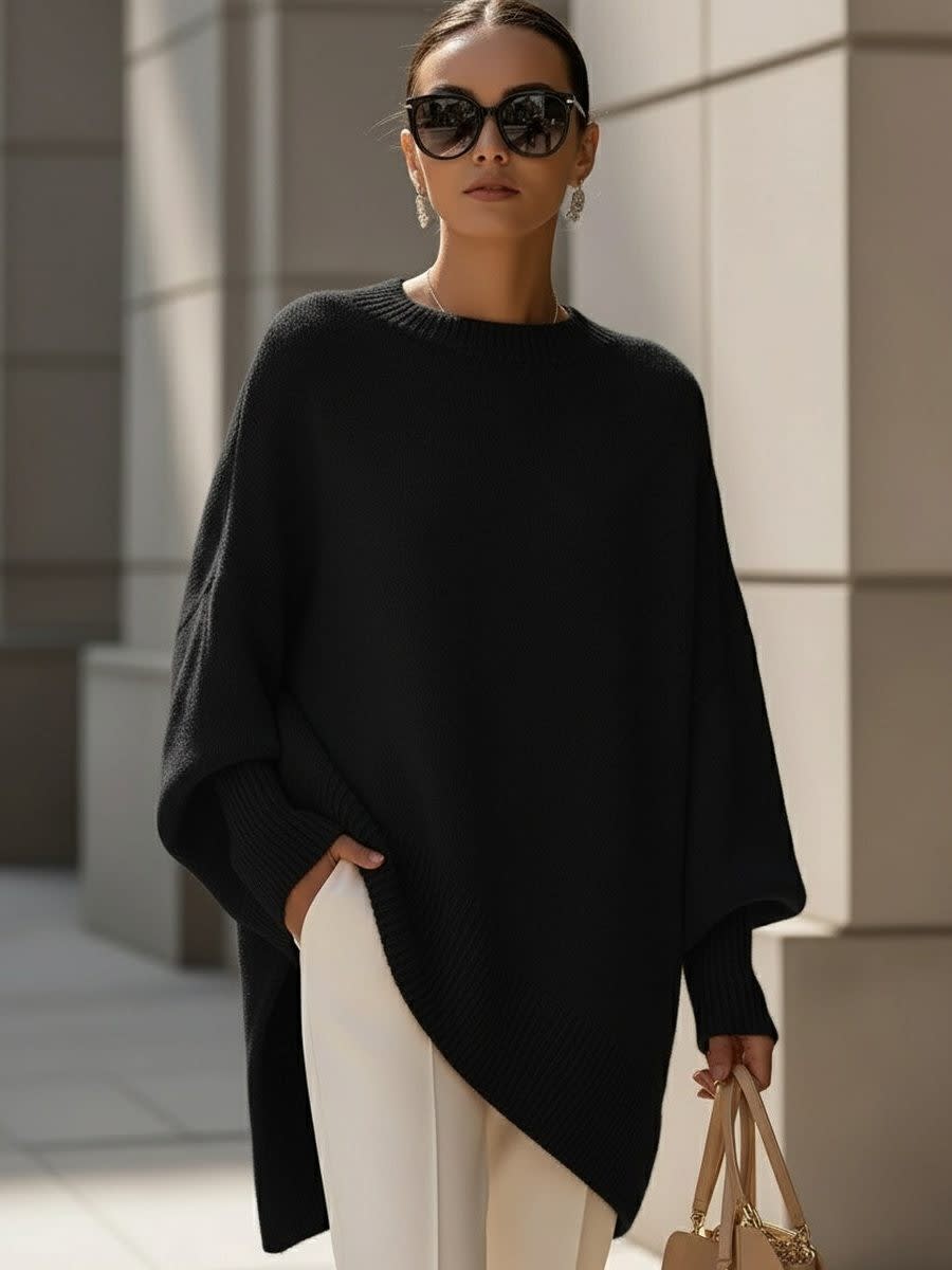 Women's Merino Wool Oversized Jumper | Maureen_10