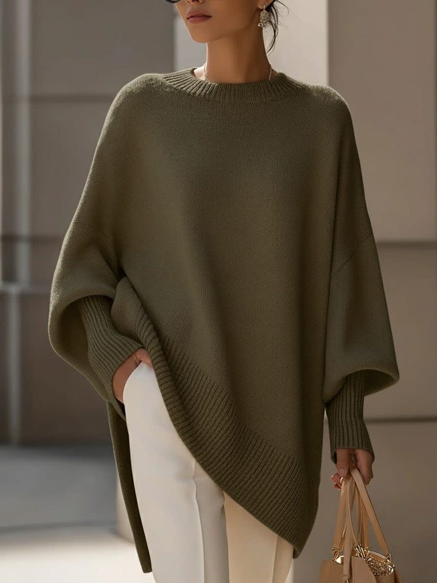Women's Merino Wool Oversized Jumper | Maureen_11