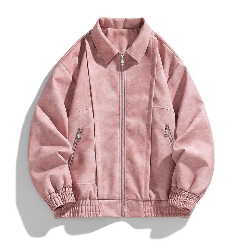 Men's Faux Suede Bomber Jacket | Grayson_7