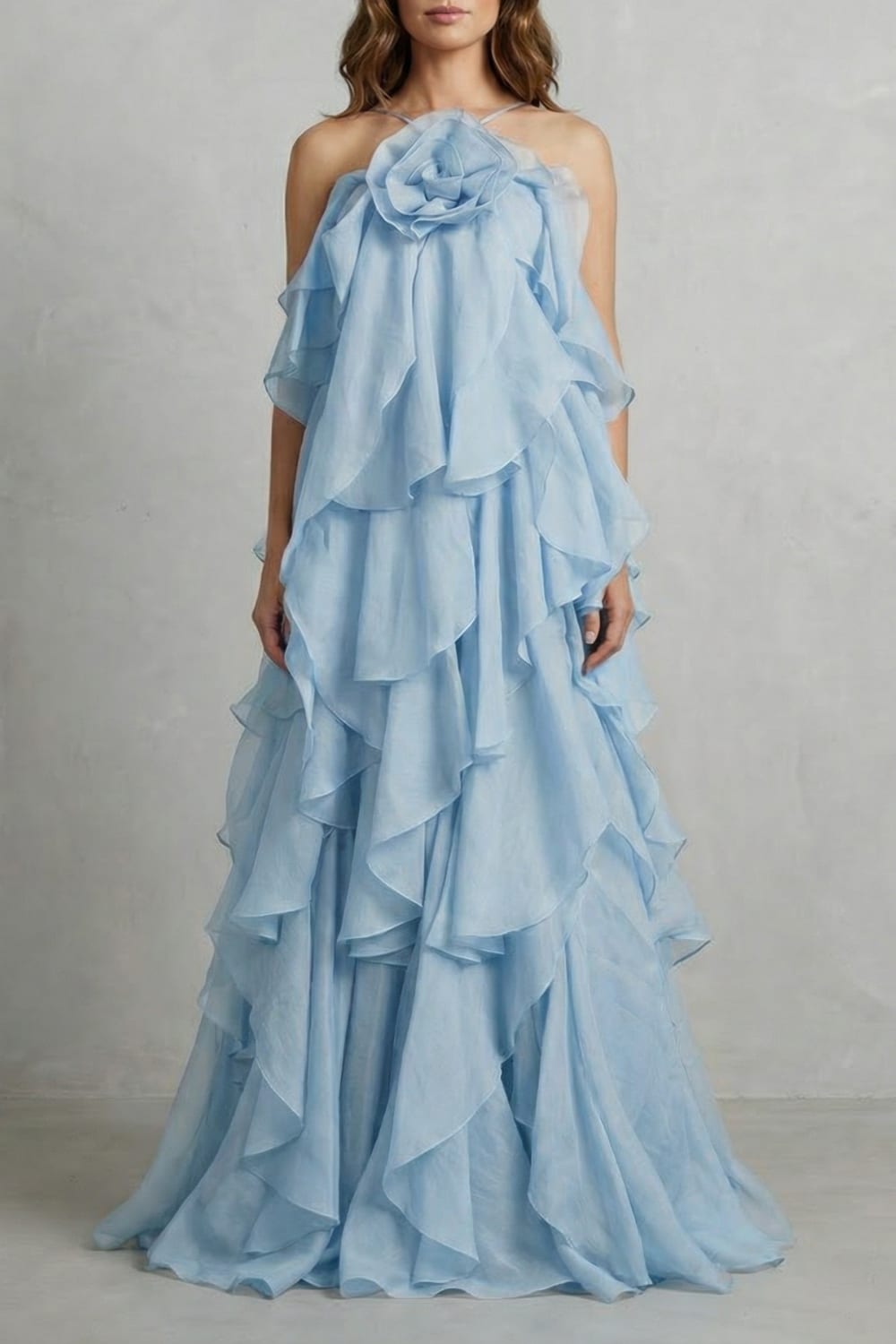Women's Layered Ruffle Maxi Dress | Vashti_5