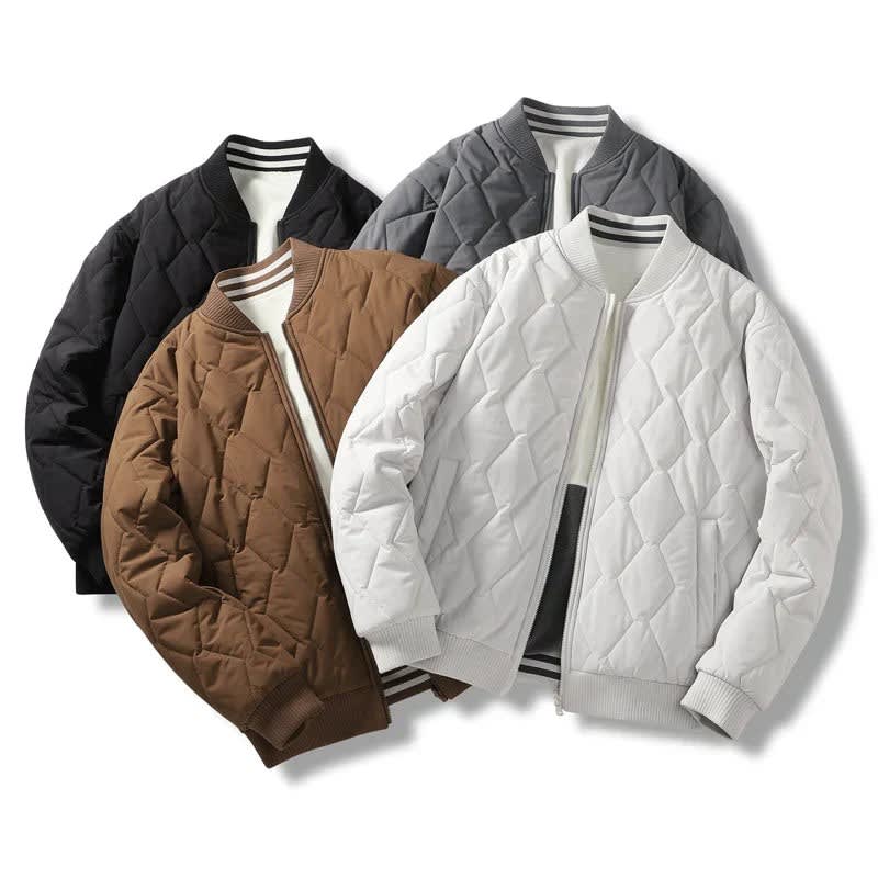 Men's Reversible Quilted Bomber Jacket | Ivo_6
