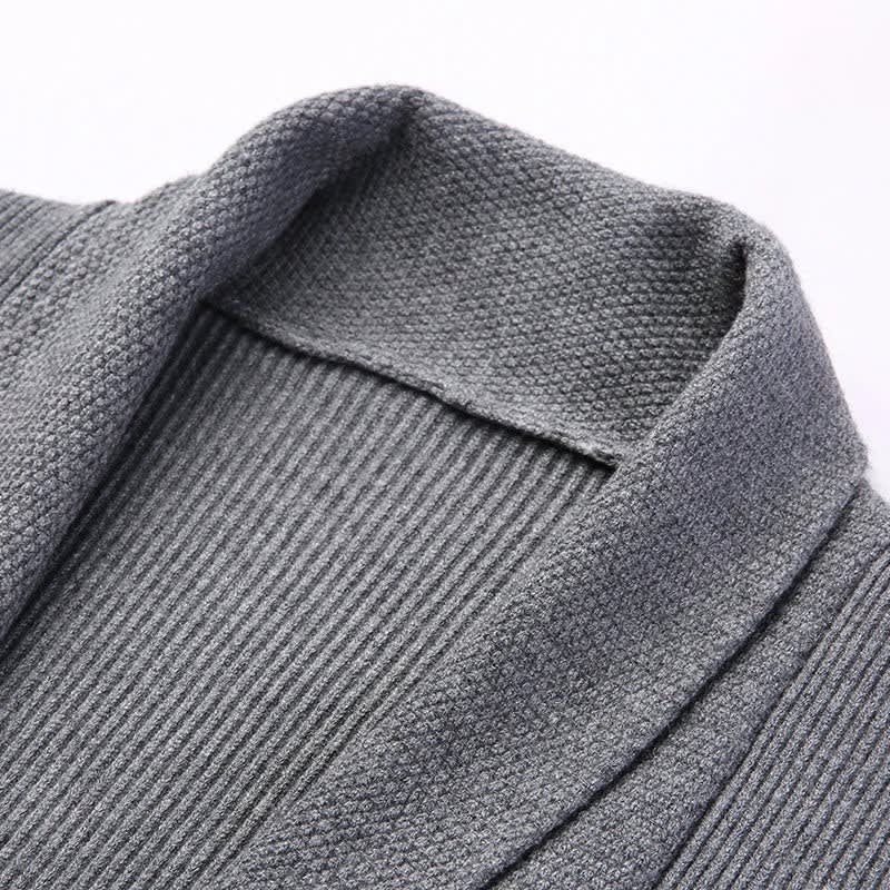 Men's Ribbed Shawl Collar Cardigan | Archie_7