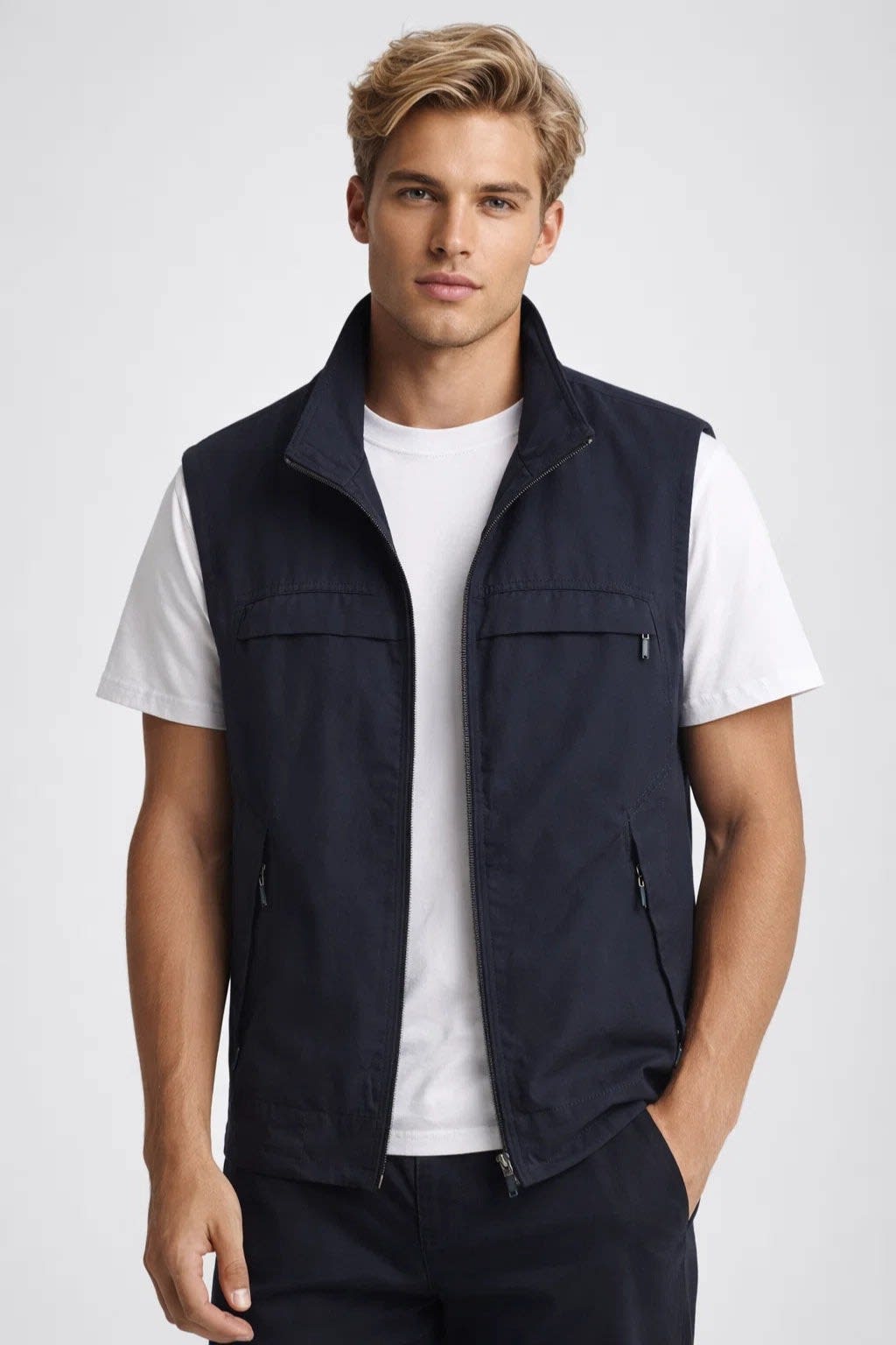 Men's Lightweight Zip-Up Gilet | Harvey_4
