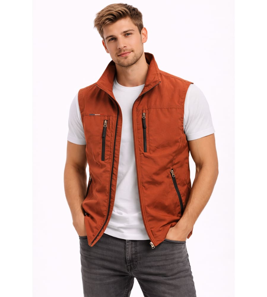 Men's Lightweight Multi Pocket Gilet | Donovan_6