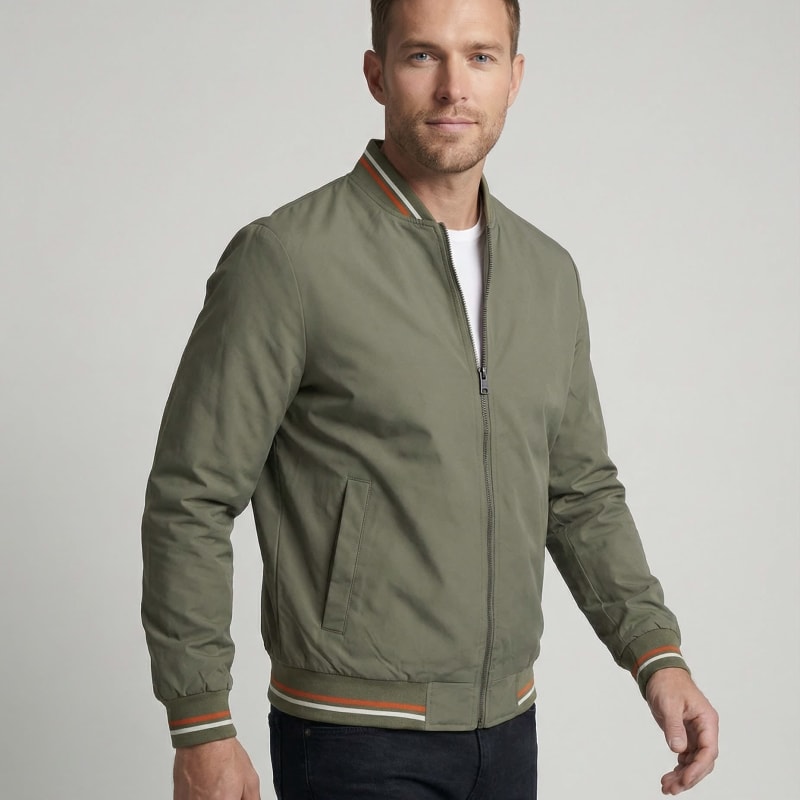 Men's Slim Fit Bomber Jacket | Dominic_1