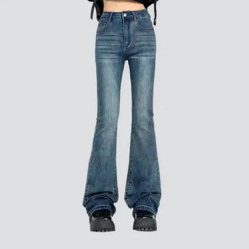 Women's Vintage Wash Bootcut Jeans | Arabella_1