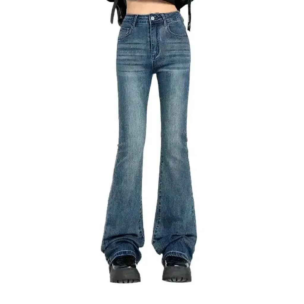 Women's Vintage Wash Bootcut Jeans | Arabella_3