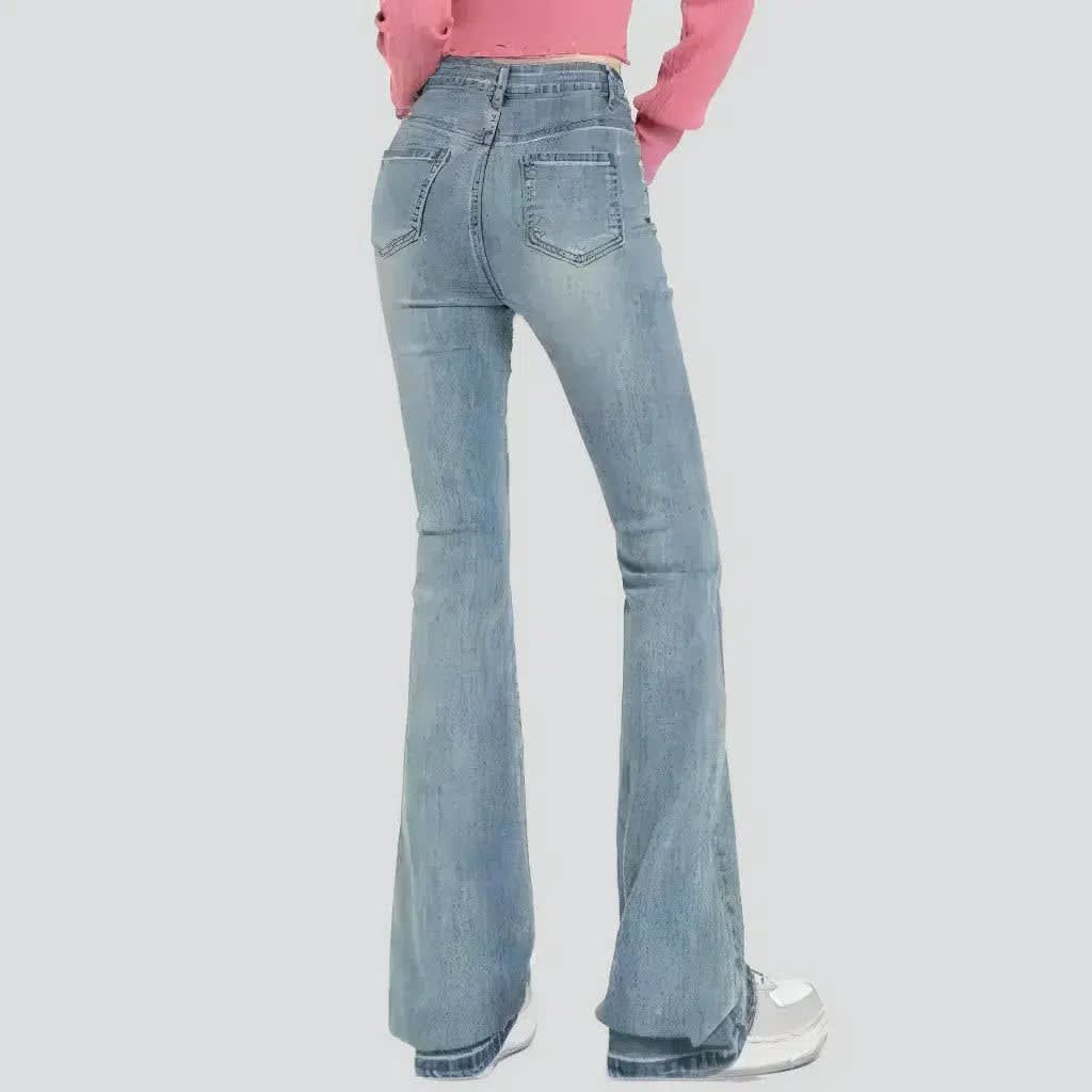 Women's Vintage Wash Bootcut Jeans | Arabella_7