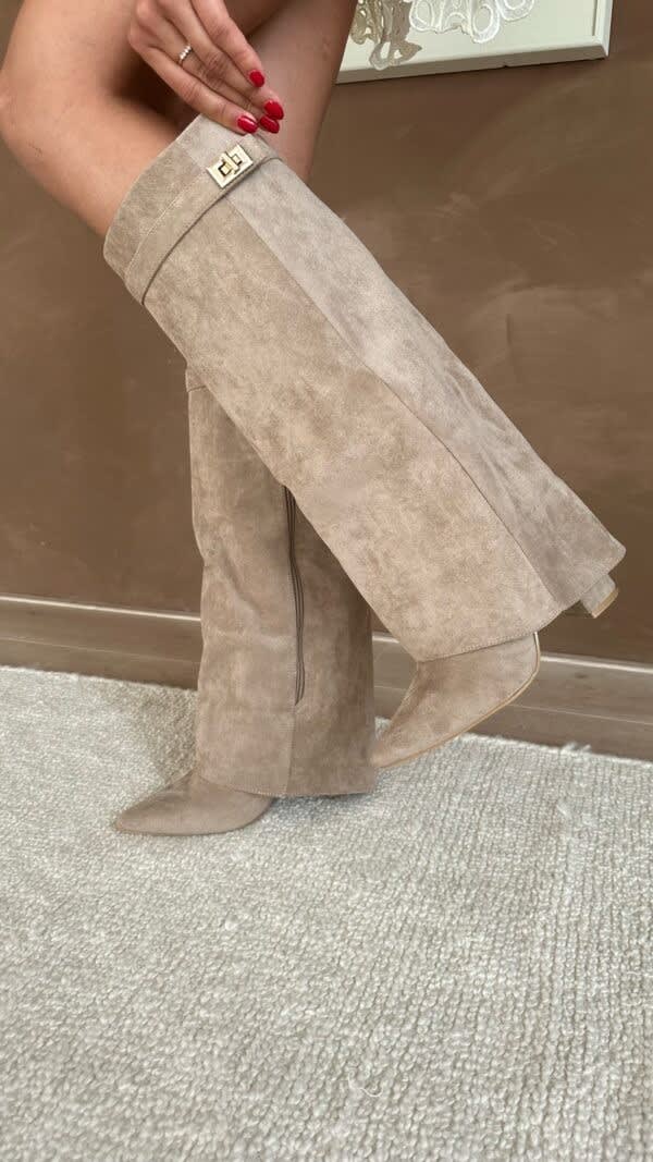 Women's Pointed Toe Knee High Boots | Manon_3