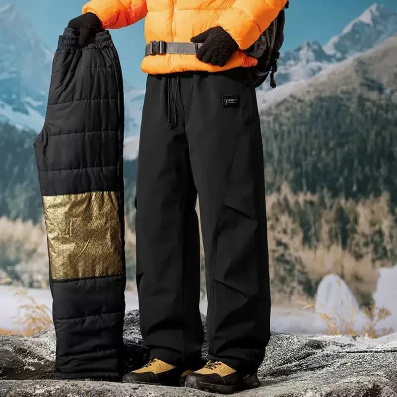 Men's Waterproof Quilted Winter Ski Trousers | Karl_1