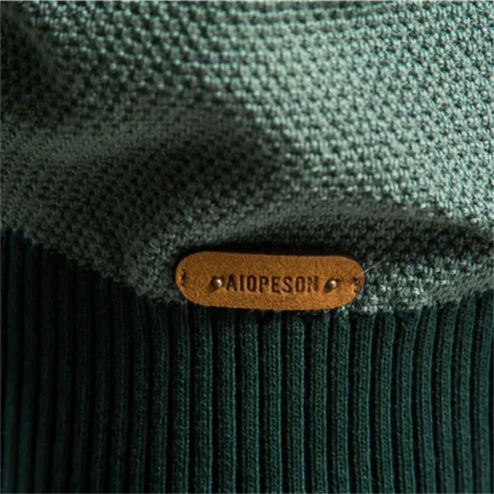 Men's Color Block Crew Neck Jumper | Wyatt_8