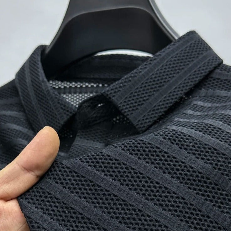 Men’s Smooth Silk Polo Shirt | Luca