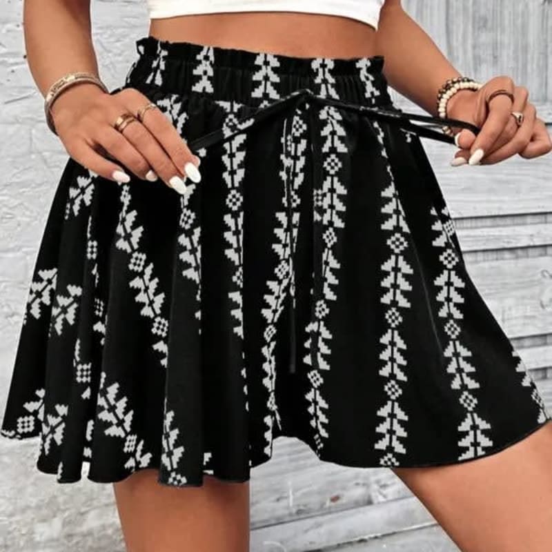 Women's Printed High Waist Skirt | Georgiana_1