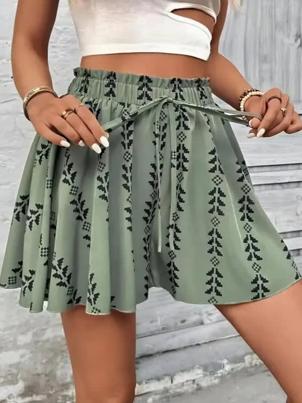 Women's Printed High Waist Skirt | Georgiana_2