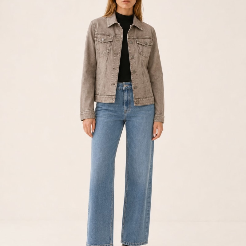 Women's Utility Shirt Jacket with Button Front | Madison Pierce_1