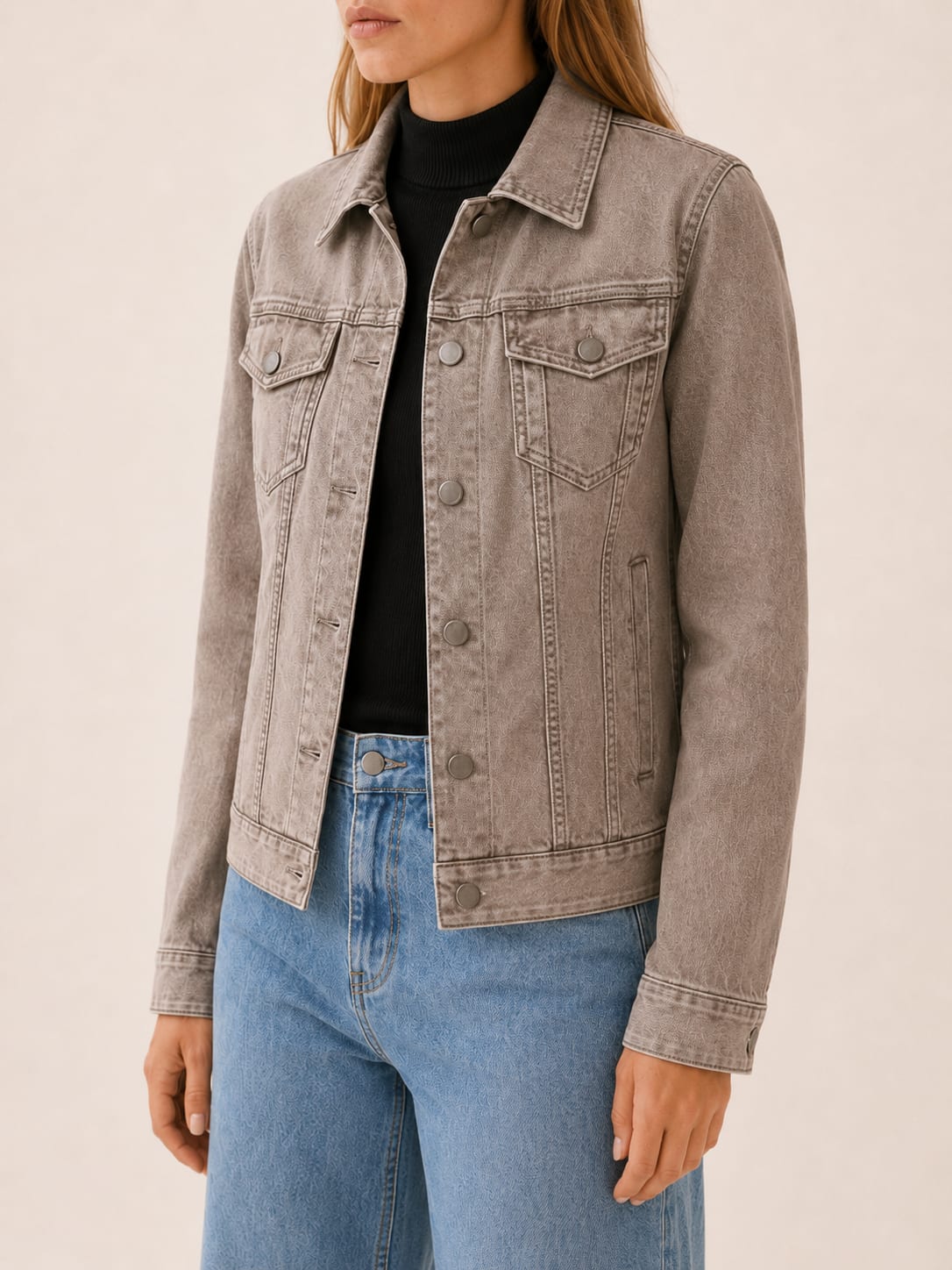 Women's Utility Shirt Jacket with Button Front | Madison Pierce_4