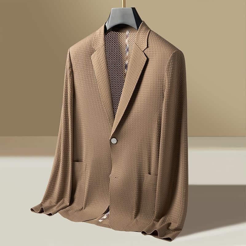 Men's Textured Knit Blazer | Huw_2