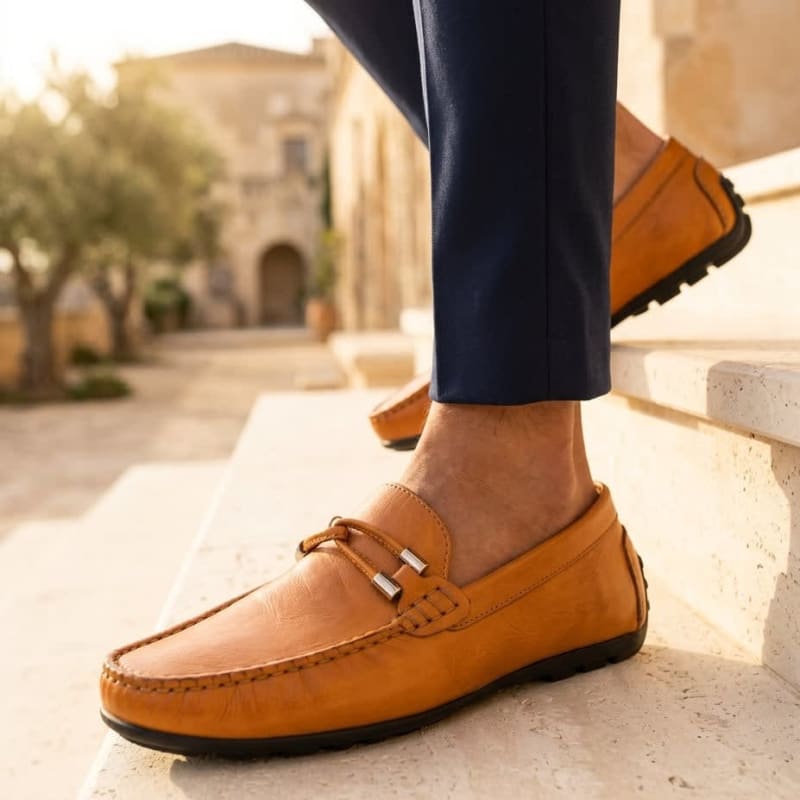 Men's Lightweight Leather Loafers | Alfred_1