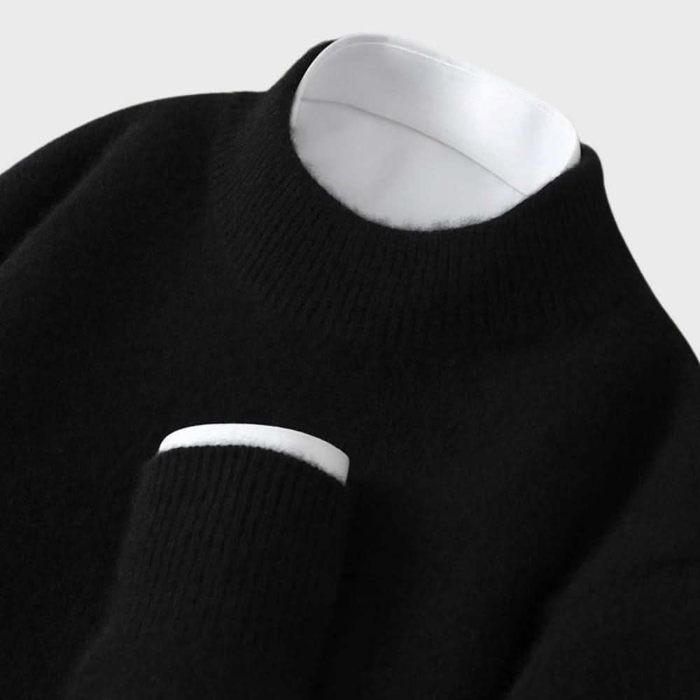 Women's Cashmere Mock Neck Jumper | Amanda_8