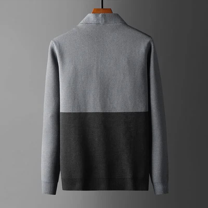 Men's Color Block Knit Cardigan | Gus_2
