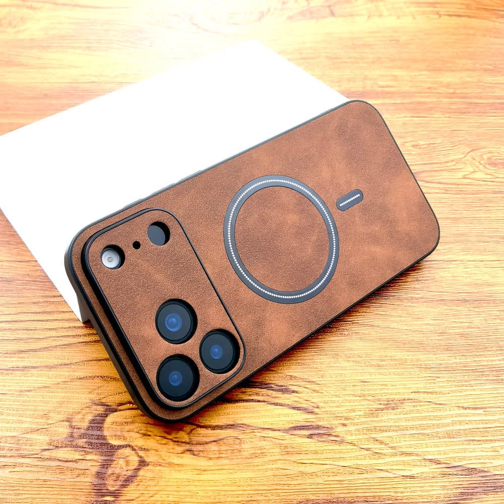 Men's Faux Leather MagSafe iPhone Case | Ben_10