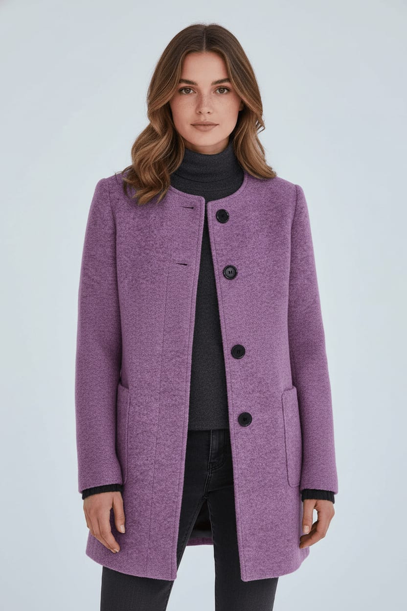 Women's Tailored Wool Blend Coat | Georgette_16