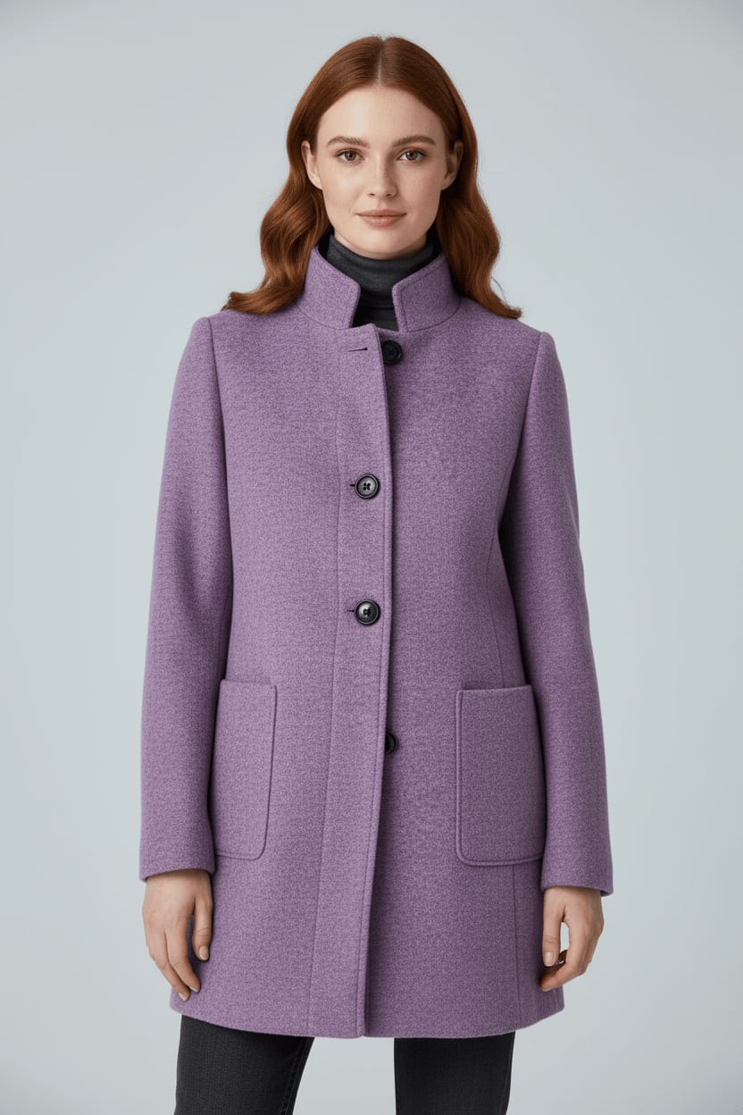 Women's Tailored Wool Blend Coat | Georgette_5