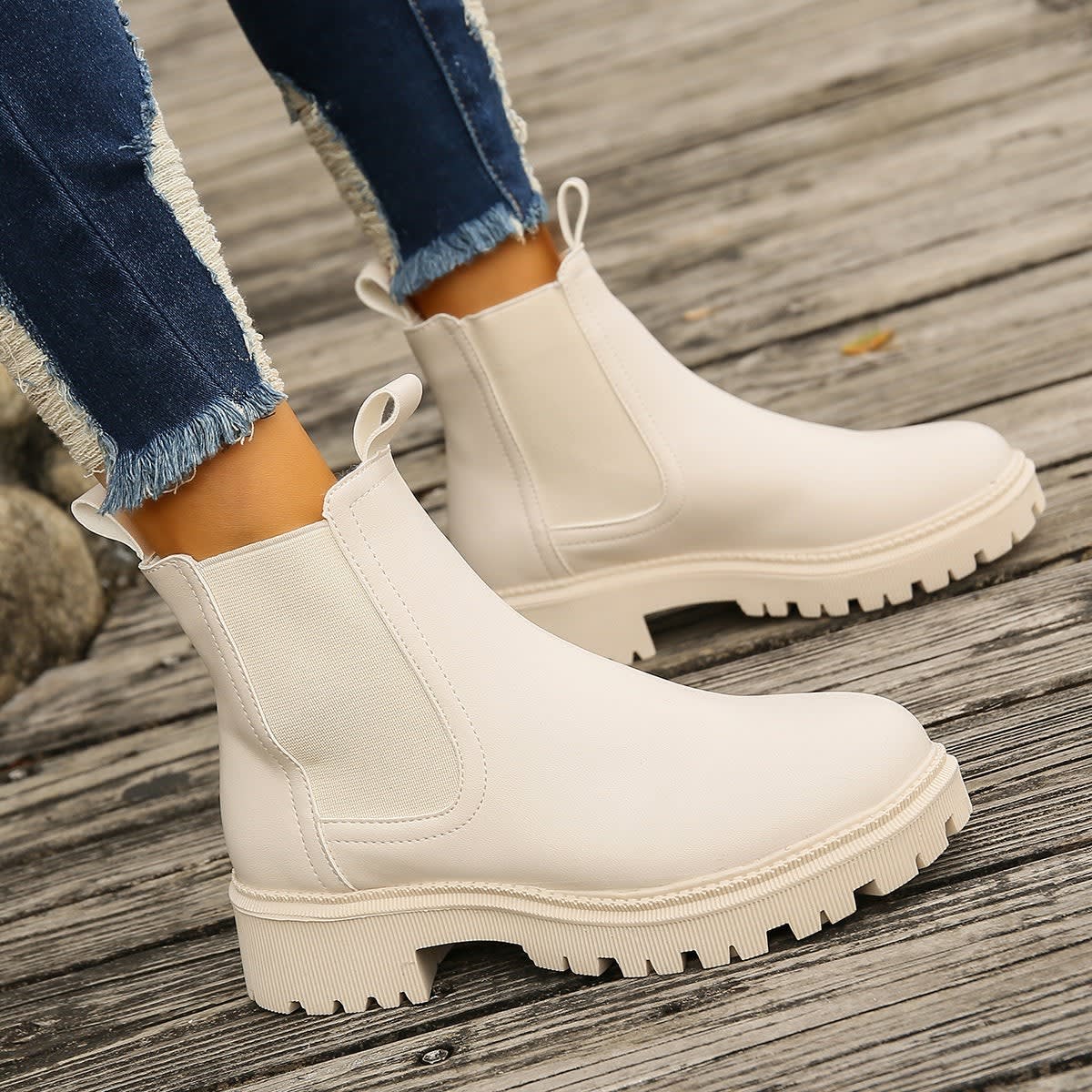 Women's Chunky Platform Chelsea Boots | Jenna_8