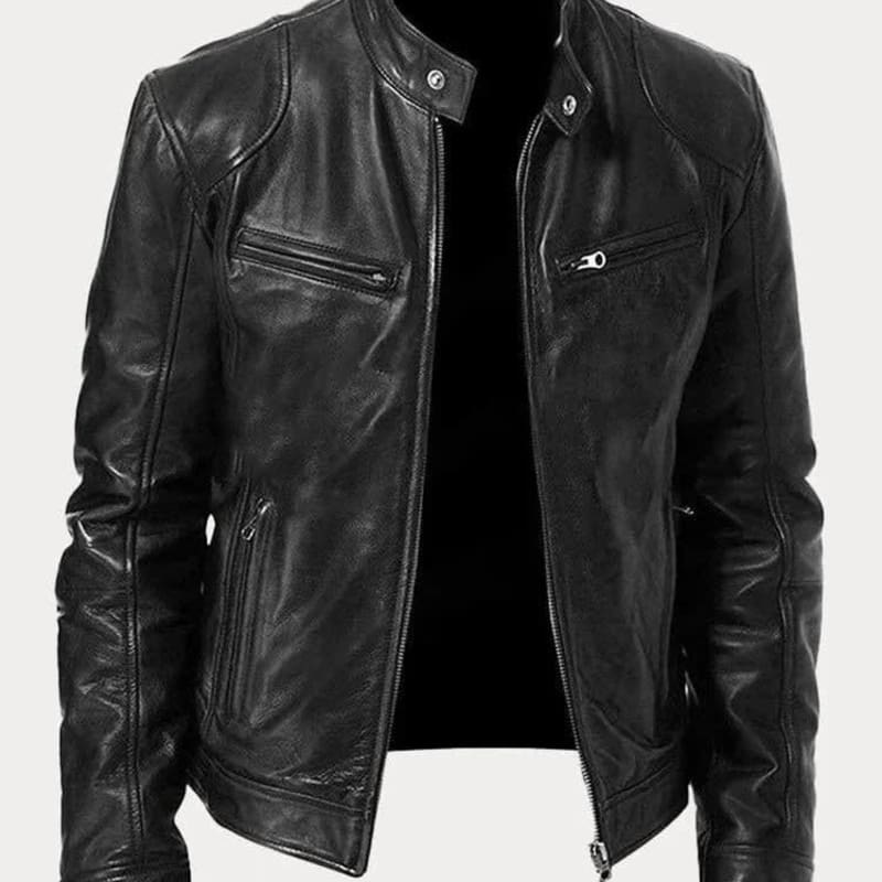 Men's Faux Leather Biker Jacket | Blaise_1