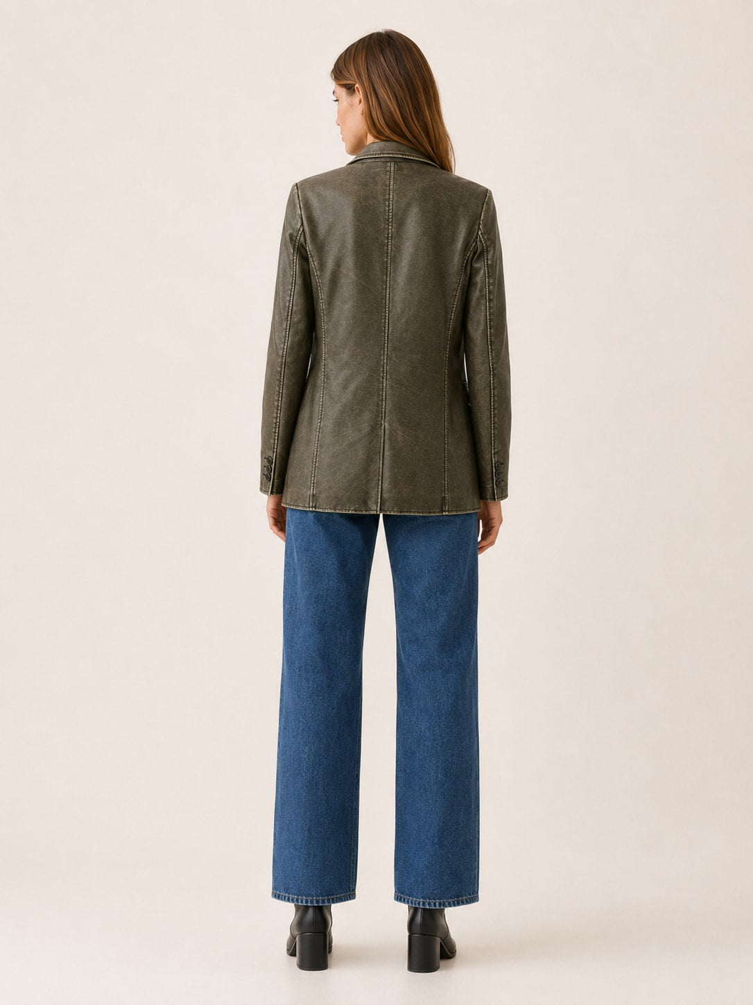 Women's Oversized Longline Blazer with Notched Lapels | Jordan Sullivan_2