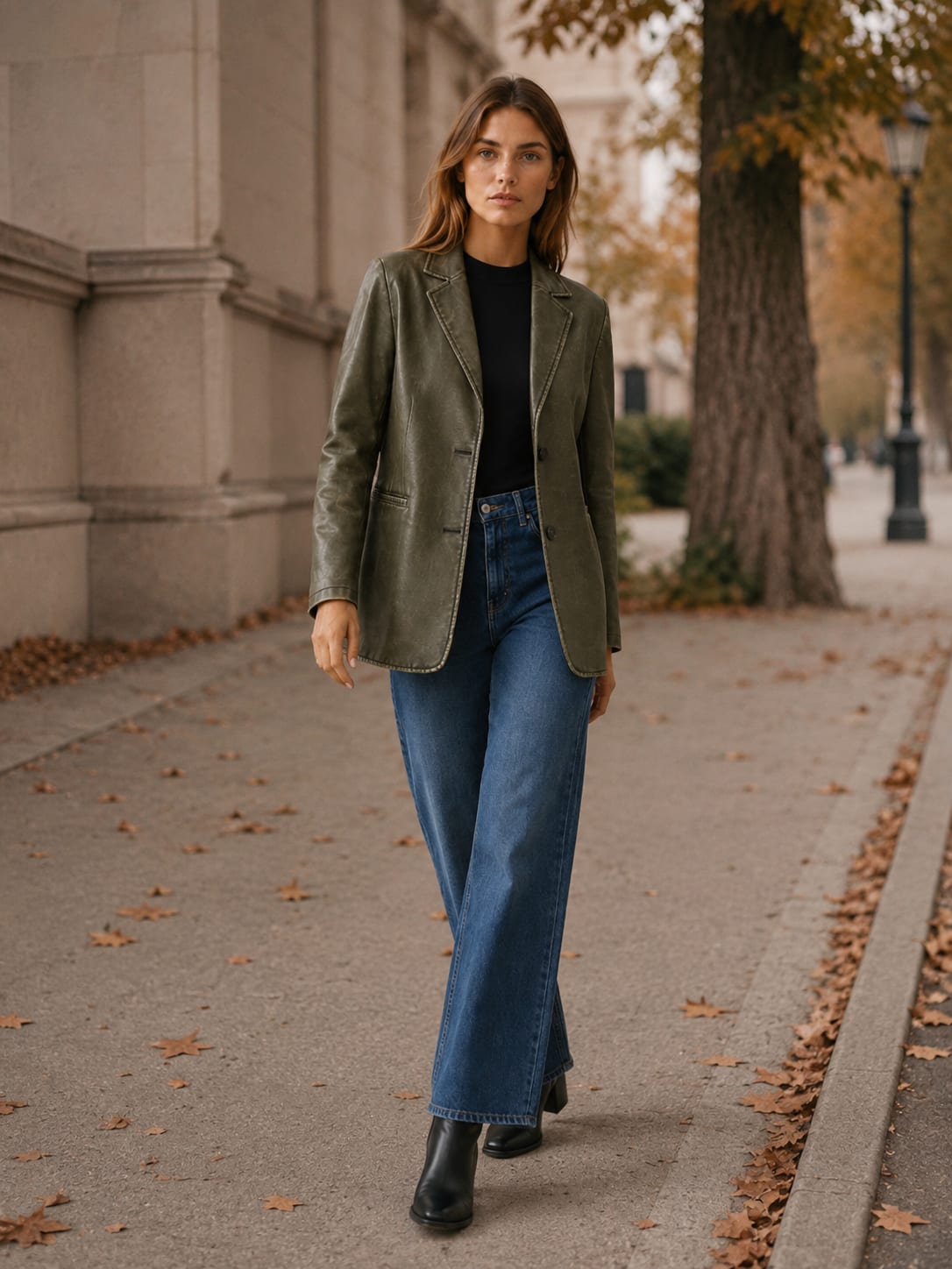 Women's Oversized Longline Blazer with Notched Lapels | Jordan Sullivan_5