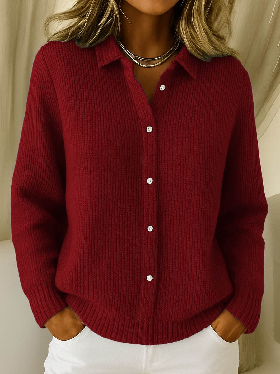Women's Ribbed Button Front Cardigan | Cordy_7