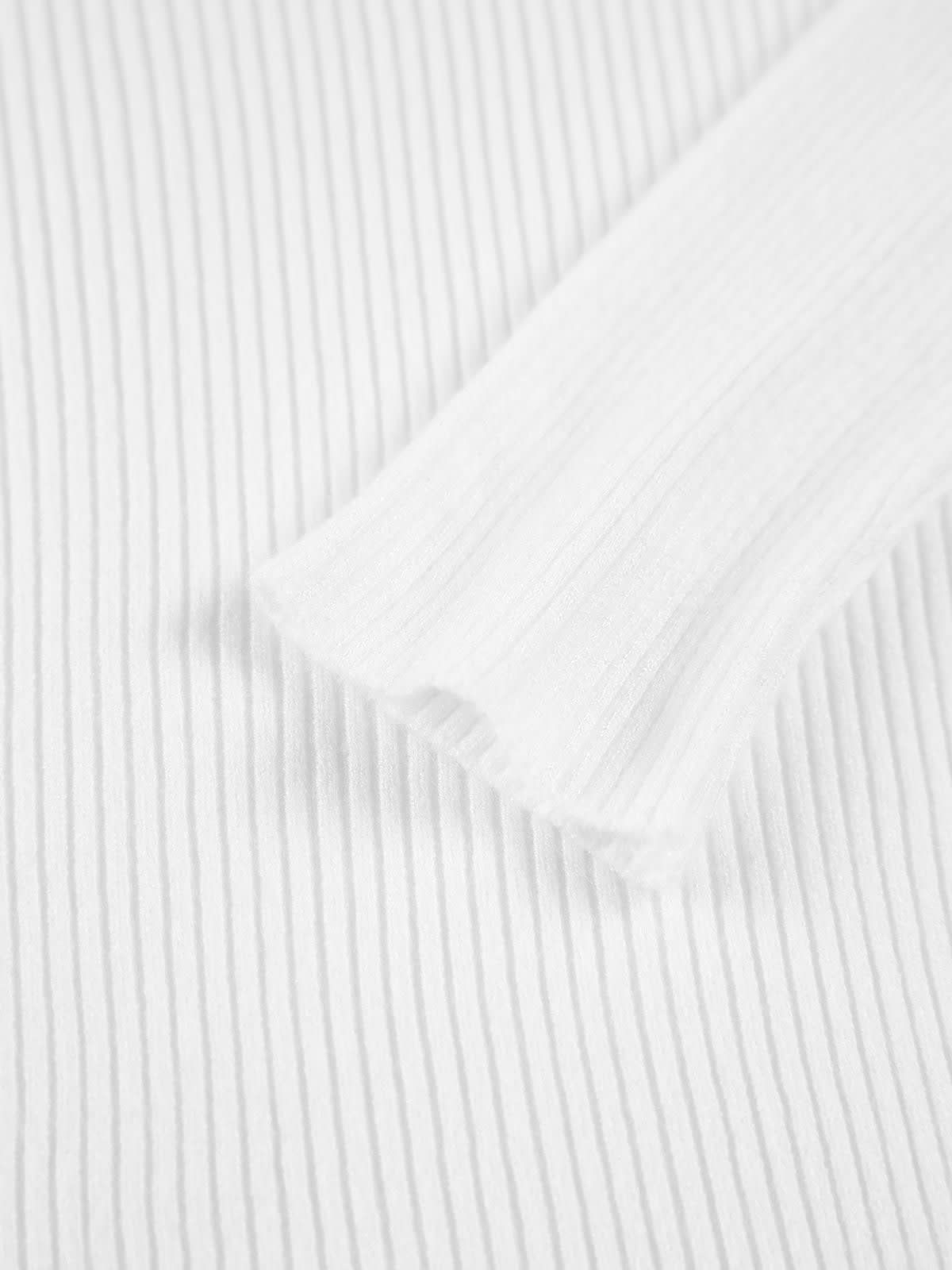 Women's Ribbed High Neck Top | Florrie_7