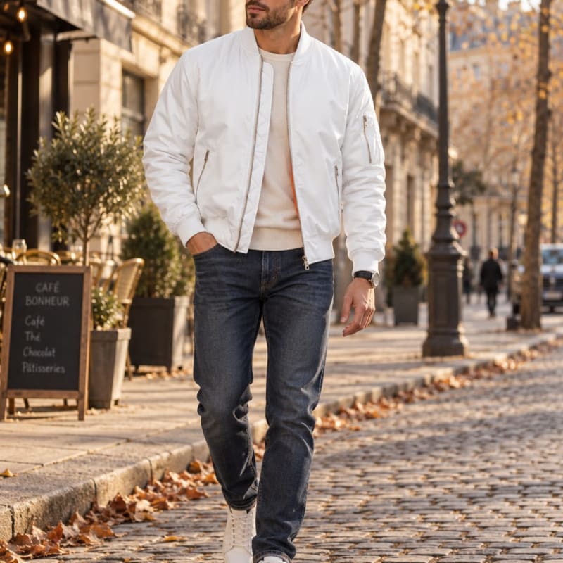 Men's Quilted Bomber Jacket | Harry_1