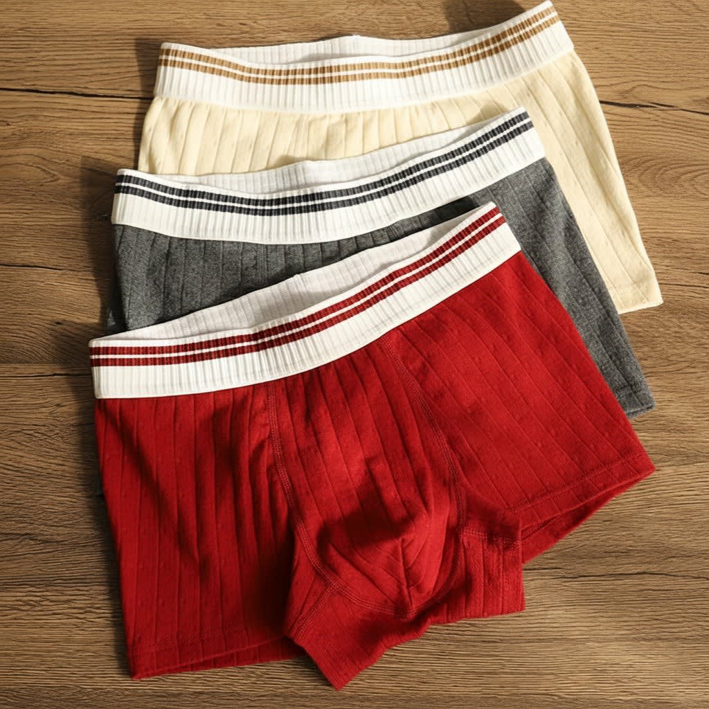 Men's Ribbed Cotton Trunks | Everard_2